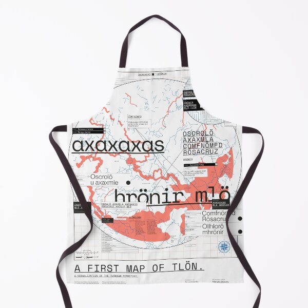 Item preview, A First Map of Tlön (from Jorge Luis Borges) designed and sold by Zilo Arts.