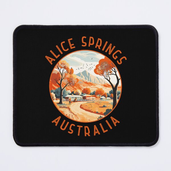 Item preview, Alice Springs Australia Retro Distressed Circle designed and sold by KrisSidDesigns.