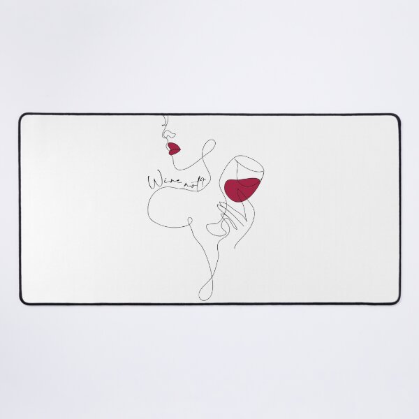 Item preview, Wine not? Line art girl designed and sold by itsinnav.