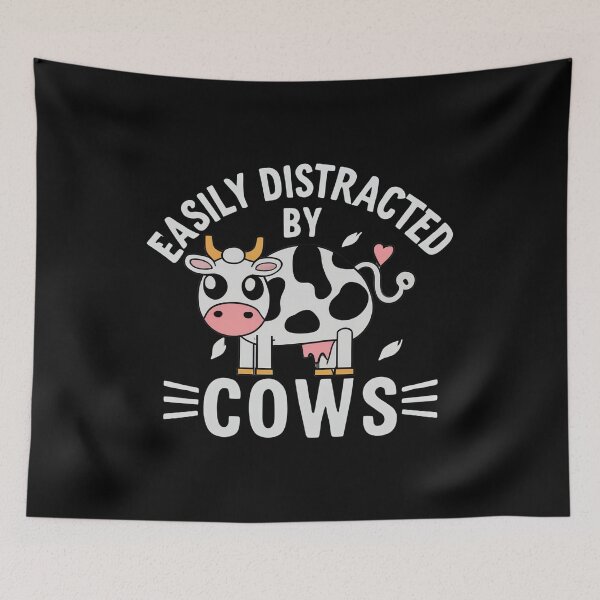 Item preview, Easily Distracted by Cows designed and sold by NNisu.