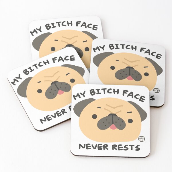 Item preview, BITCH FACE NEVER REST DOG designed and sold by TODD GOLDMAN.