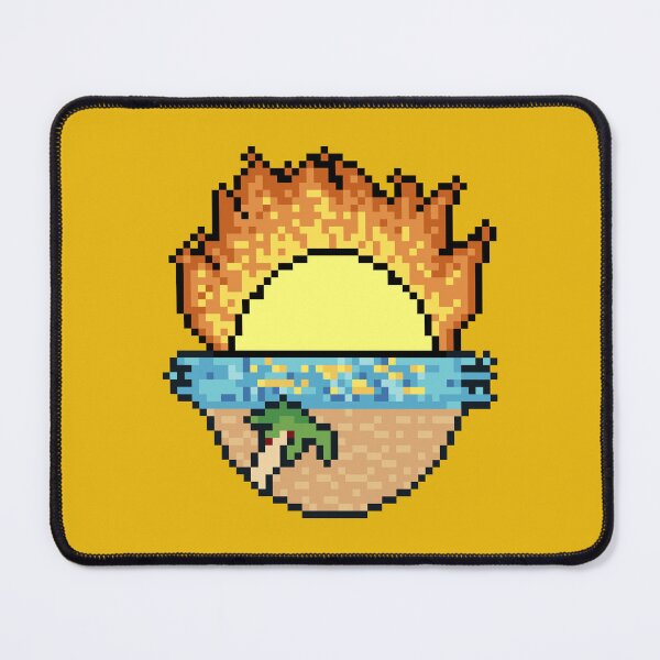 Item preview, burning sun pixel art designed and sold by ifrico.