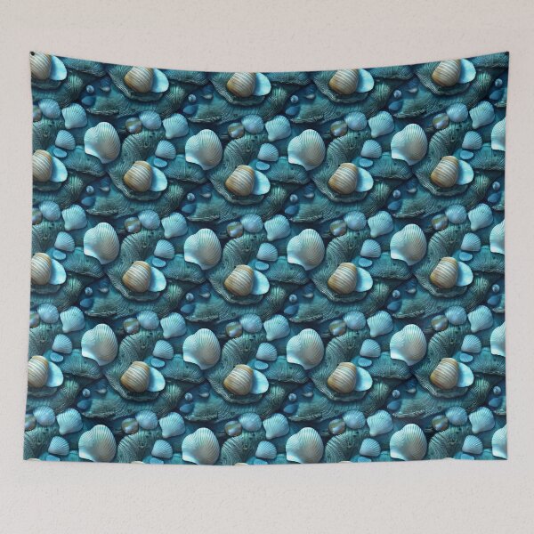 Item preview, Seashells ocean pattern  designed and sold by HofTao.
