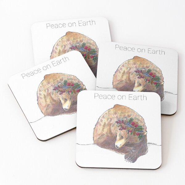 Item preview, Peace on Earth Grizzly Bear designed and sold by Loretta West.