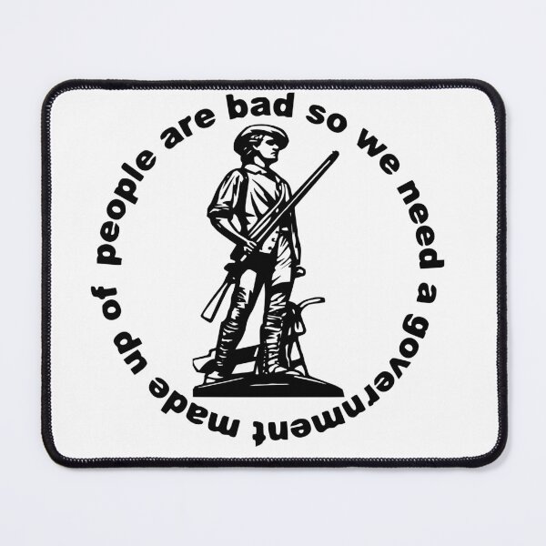 Item preview, People Are Bad So We Need A Government Made Up Of People © WhiteTigerLLC.Com #USAPatriotGraphics designed and sold by WhiteTigerLLC.