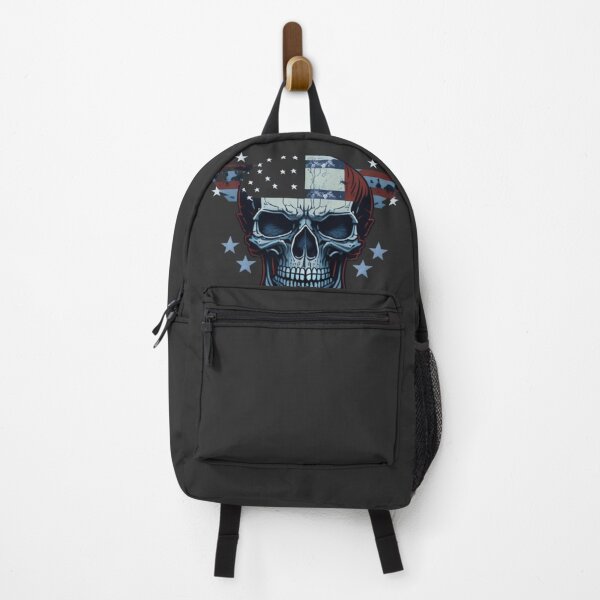 Item preview, USA flag themed skull designed and sold by catcraftss.