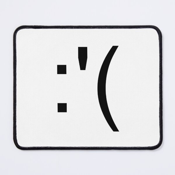 Aperçu de l'œuvre Crying Emoticon Black 02 :'( créée et vendue par Daikon.