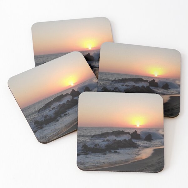 Item preview, Sunset in Malibu Beach - Ocean Waves - Photography designed and sold by SeraphimDesigns.