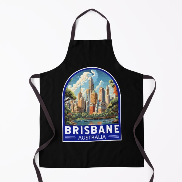Item preview, Brisbane Australia Travel Art Emblem designed and sold by KrisSidDesigns.