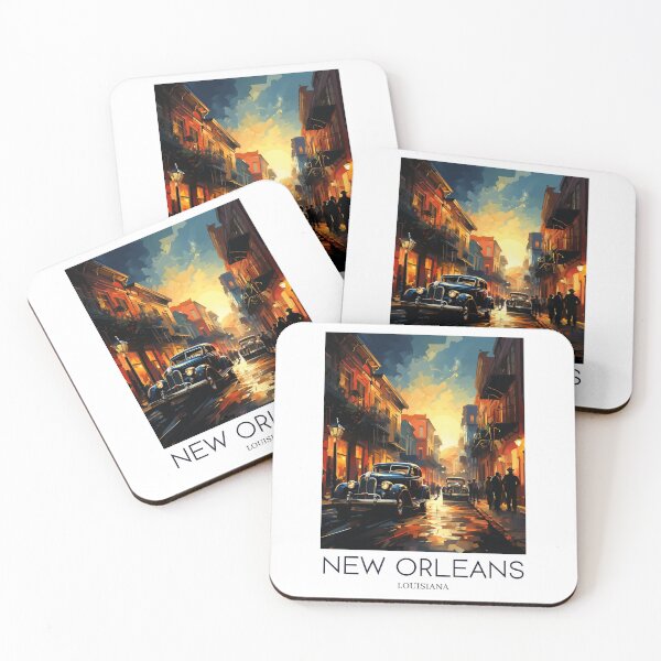 Item preview, A Pop Art Travel Print of New Orleans - Louisiana - US  designed and sold by StudioRedKoala.