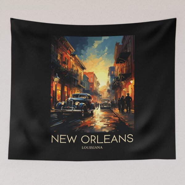 Item preview, A Pop Art Travel Print of New Orleans - Louisiana - US  designed and sold by StudioRedKoala.