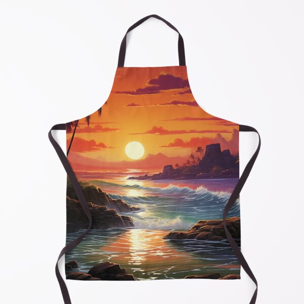 Item preview, Location Art Stunning Sunrise Landscape Modern Oil Painting Sunset Paradise B184 designed and sold by MPCFICTION.