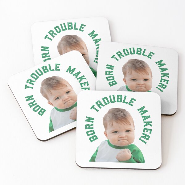 Item preview, Born Trouble Maker Green designed and sold by GraphicsMark.