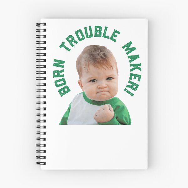 Item preview, Born Trouble Maker Green designed and sold by GraphicsMark.