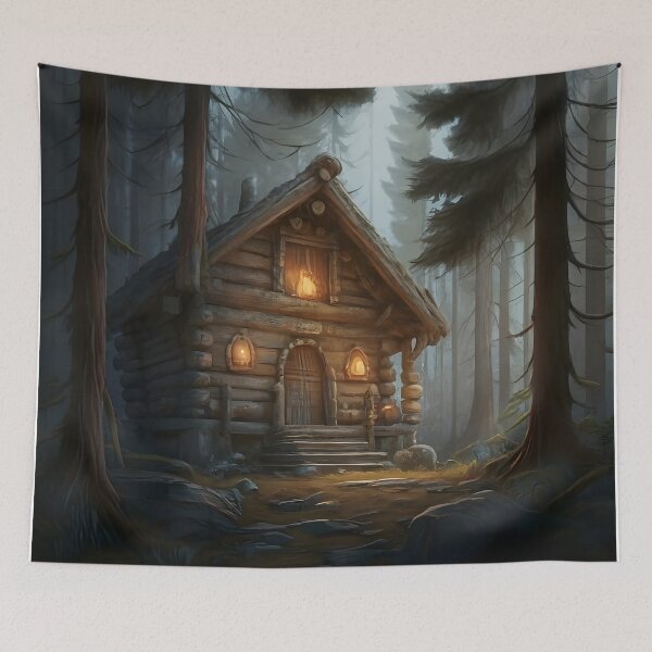 Item preview, Cabin in the woods designed and sold by VibraArt.