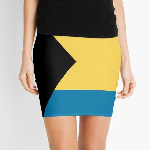 Bahamas Flag Mini Skirt