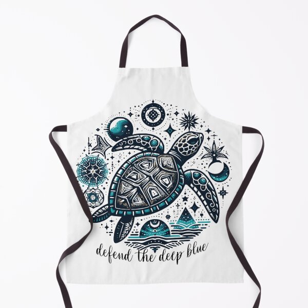 Item preview, Defend the Deep Blue Sea Turtle Conservation, Turtle Lover Gift designed and sold by RadleyParke.