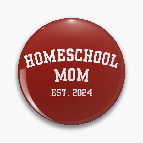 Item preview, Homeschool Mom Est. 2024 Varsity Collegiate Crimson designed and sold by Neeshki.