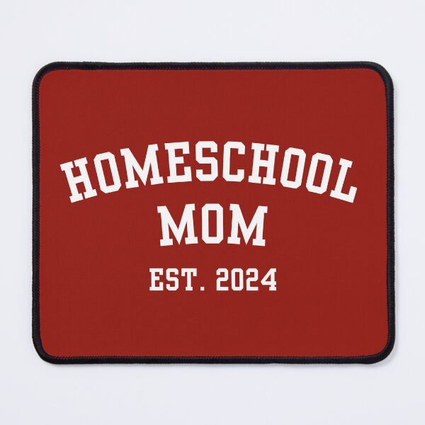 Item preview, Homeschool Mom Est. 2024 Varsity Collegiate Crimson designed and sold by Neeshki.