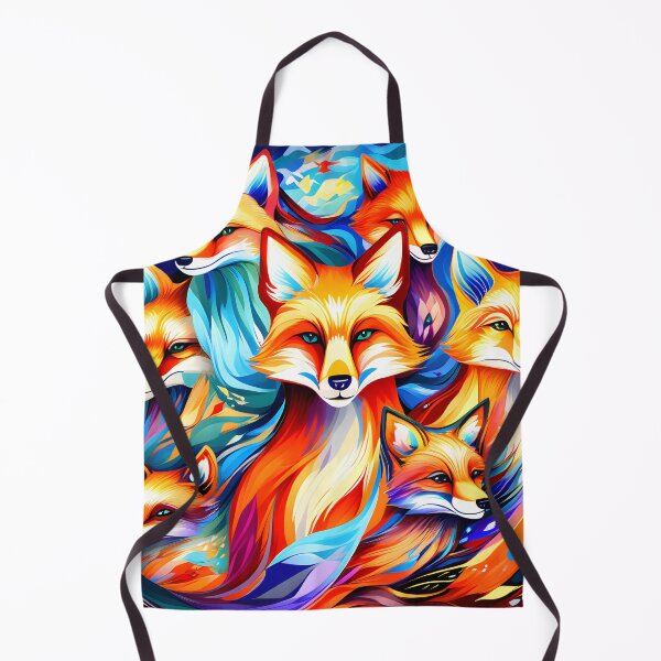 Item preview, Abstract style picture of a Skulk of Foxes designed and sold by Petalandfur.