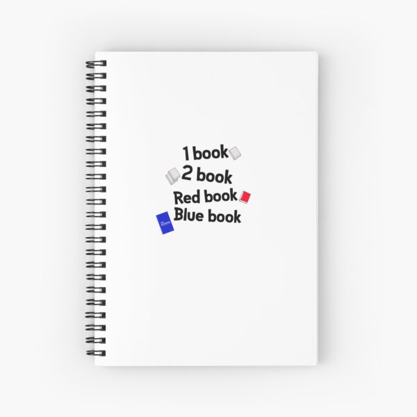 Artikel-Vorschau von 1 Buch, 2 Bücher, rotes Buch, blaues Buch, designt und verkauft von LegallyGinge.