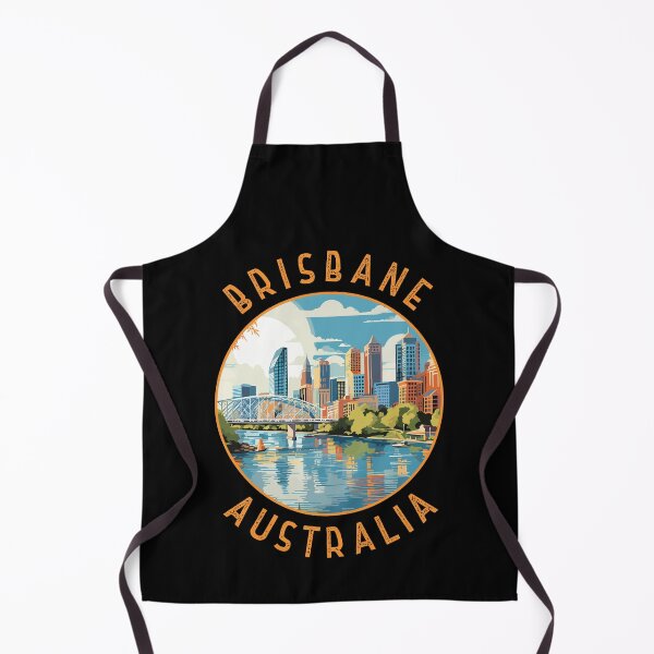 Item preview, Brisbane Australia Retro Distressed Circle designed and sold by KrisSidDesigns.