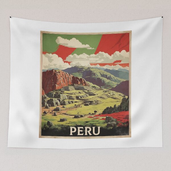Item preview, Afiche Vintage de Turismo de Perú designed and sold by TravelersGems.