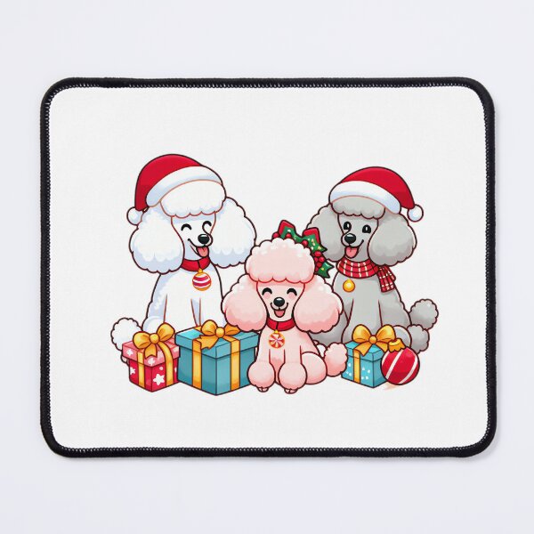 Item preview, Poodle Party: Trio of Christmas Elegance designed and sold by EpicPaws.
