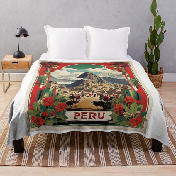 Item preview, Peru Vintage Poster Tourism designed and sold by TravelersGems.