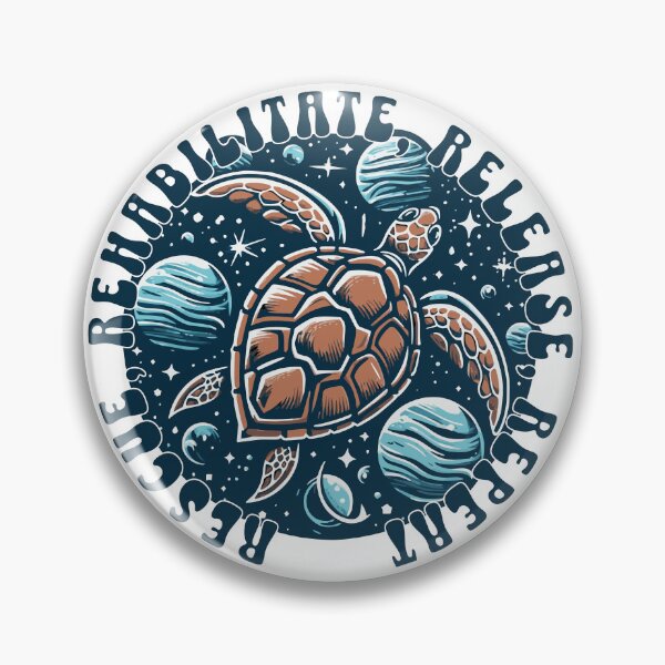 Item preview, Rescue Rehabilitate Release Repeat Save The Planet Sea Turtle Conservation, Turtle Lover Gift designed and sold by RadleyParke.
