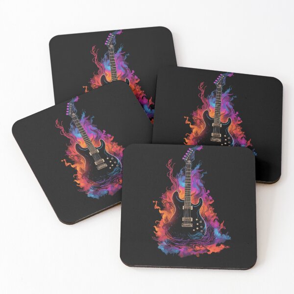 Item preview, Electric Guitar Band Rock Design Glarry Burning Fire Style designed and sold by EternalDelight1.