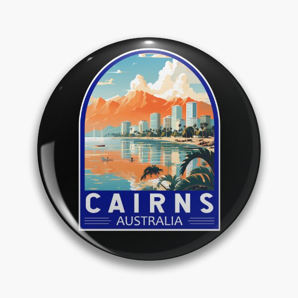 Item preview, Cairns Australia Travel Art Emblem designed and sold by KrisSidDesigns.