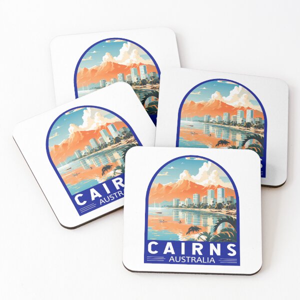 Item preview, Cairns Australia Travel Art Emblem designed and sold by KrisSidDesigns.
