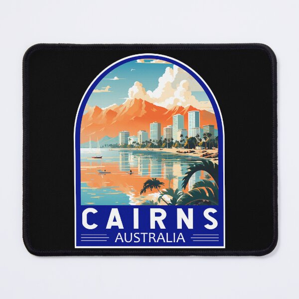 Item preview, Cairns Australia Travel Art Emblem designed and sold by KrisSidDesigns.