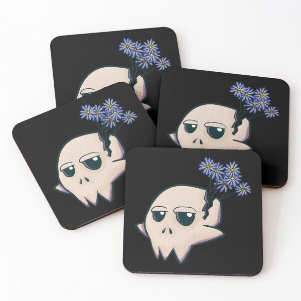 Item preview, Skull with flowers designed and sold by taylustra.