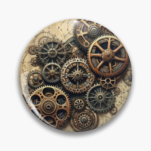 Item preview, Intricate Steampunk Gears Assembly designed and sold by cybercanvasmuse.