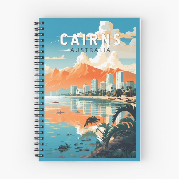 Item preview, Cairns Australia Travel Art Vintage designed and sold by KrisSidDesigns.