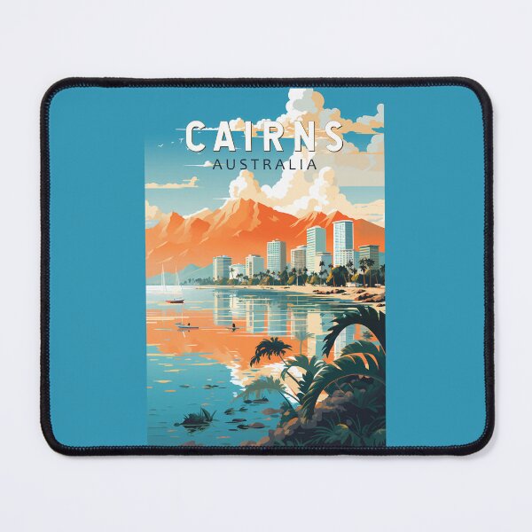Item preview, Cairns Australia Travel Art Vintage designed and sold by KrisSidDesigns.