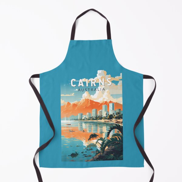 Item preview, Cairns Australia Travel Art Vintage designed and sold by KrisSidDesigns.