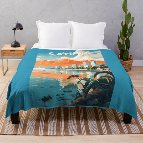Item preview, Cairns Australia Travel Art Vintage designed and sold by KrisSidDesigns.