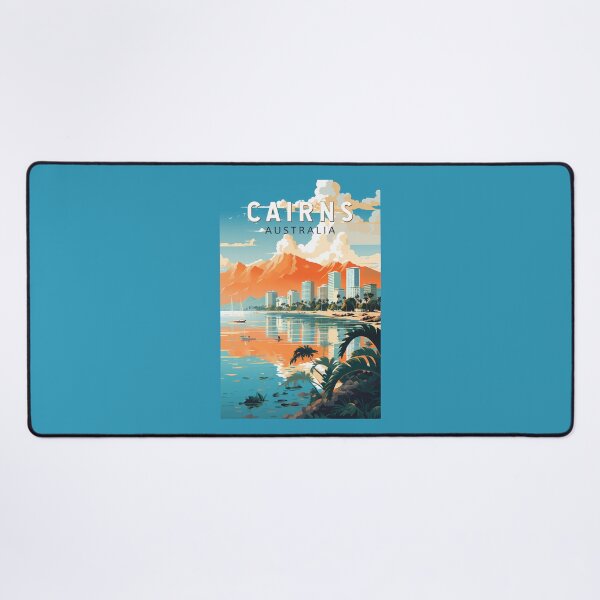 Item preview, Cairns Australia Travel Art Vintage designed and sold by KrisSidDesigns.