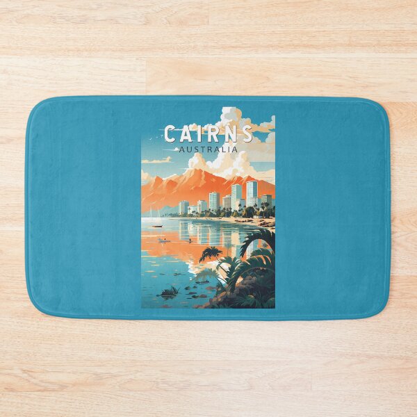 Item preview, Cairns Australia Travel Art Vintage designed and sold by KrisSidDesigns.