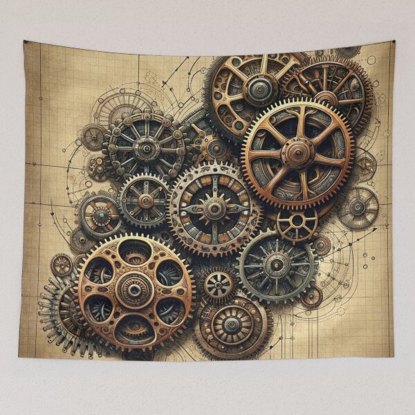 Item preview, Intricate Steampunk Gears Assembly designed and sold by cybercanvasmuse.