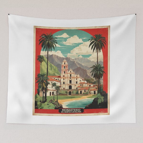 Item preview, Monasterio de Santa Catarina Peru Vintage Poster Tourism designed and sold by TravelersGems.