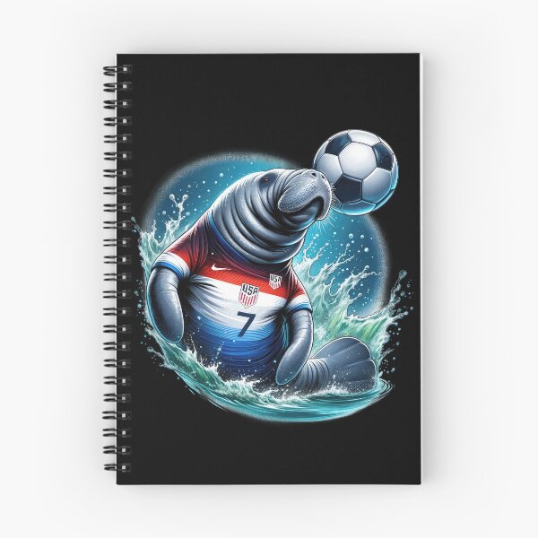 Item preview, Manatee Playing Soccer for Team USA: Unique Sea Life Design designed and sold by SandbarTees.