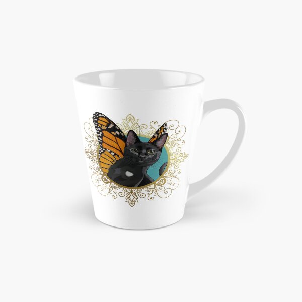 Item preview, Black Monarch Butterfly Cat in Ornate Gold Frame designed and sold by Carleah Unique.