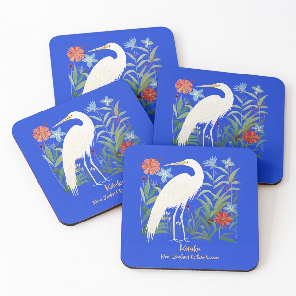 Item preview, Enchanting Elegance: Kōtuku White Heron Collection – Apparel and Homeware Inspired by New Zealand's Wildlife designed and sold by ThePurpleMelon.