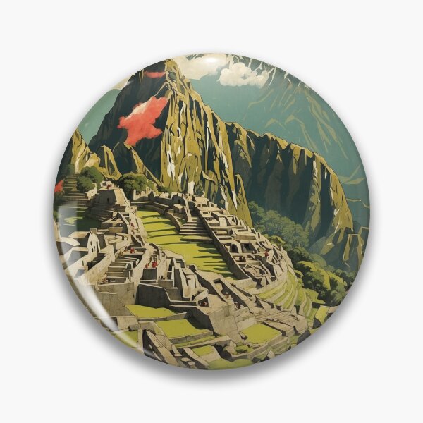 Item preview, Peru Macchu Picchu Vintage Poster Tourism designed and sold by TravelersGems.