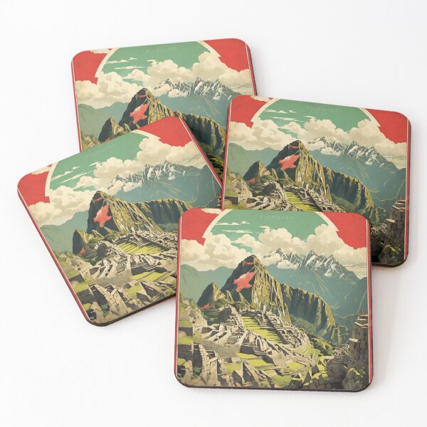 Item preview, Peru Macchu Picchu Vintage Poster Tourism designed and sold by TravelersGems.