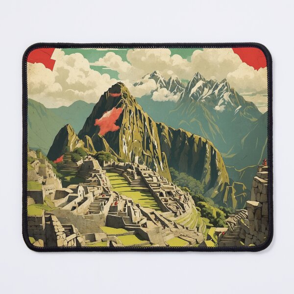 Item preview, Peru Macchu Picchu Vintage Poster Tourism designed and sold by TravelersGems.